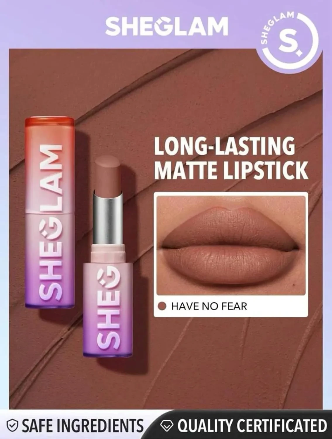 احمر شفاه شيجلام ديناميت بوم هاف نو فير لون مطفي مميز