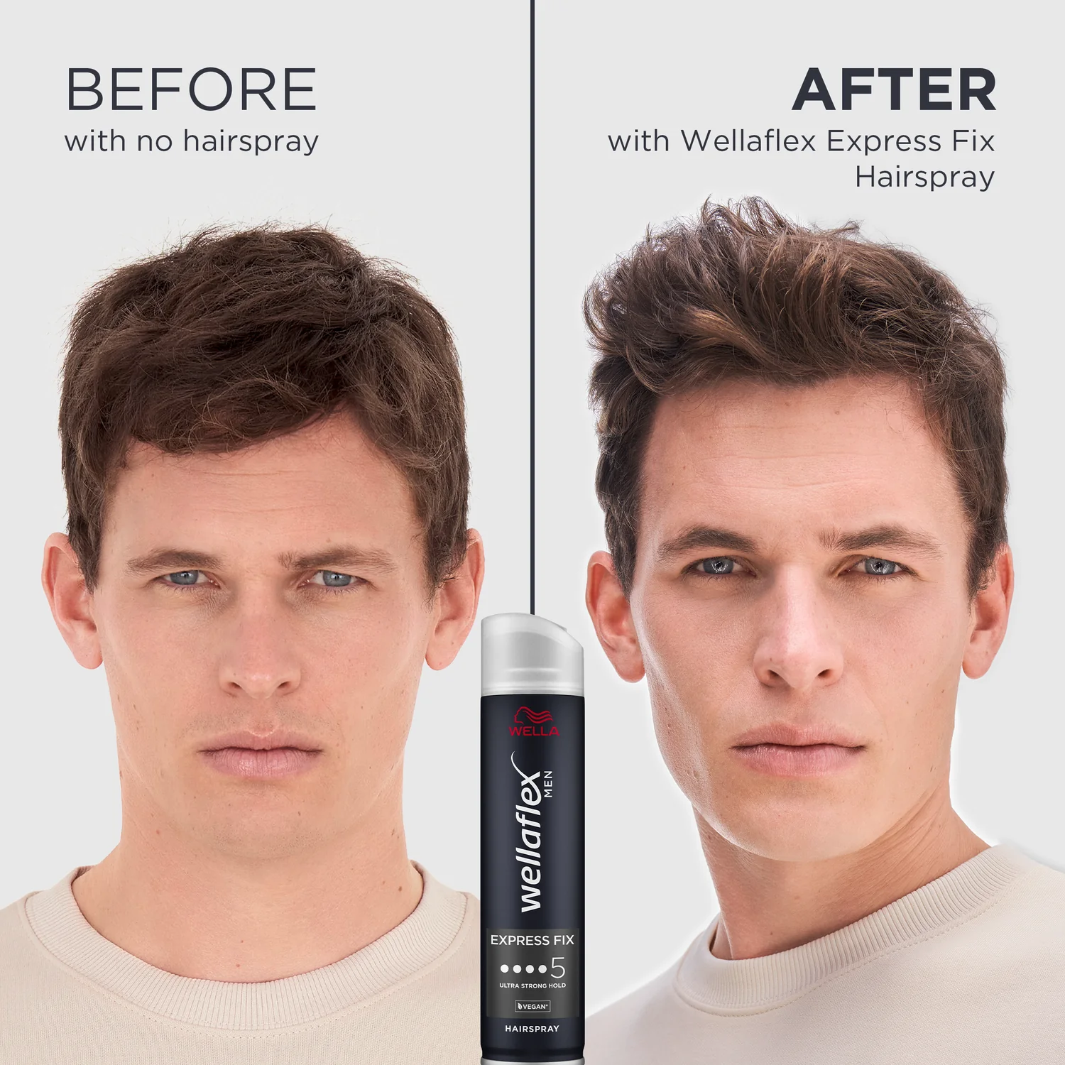 منتج بخاخ شعر ويلا فليكس رجالي فضي