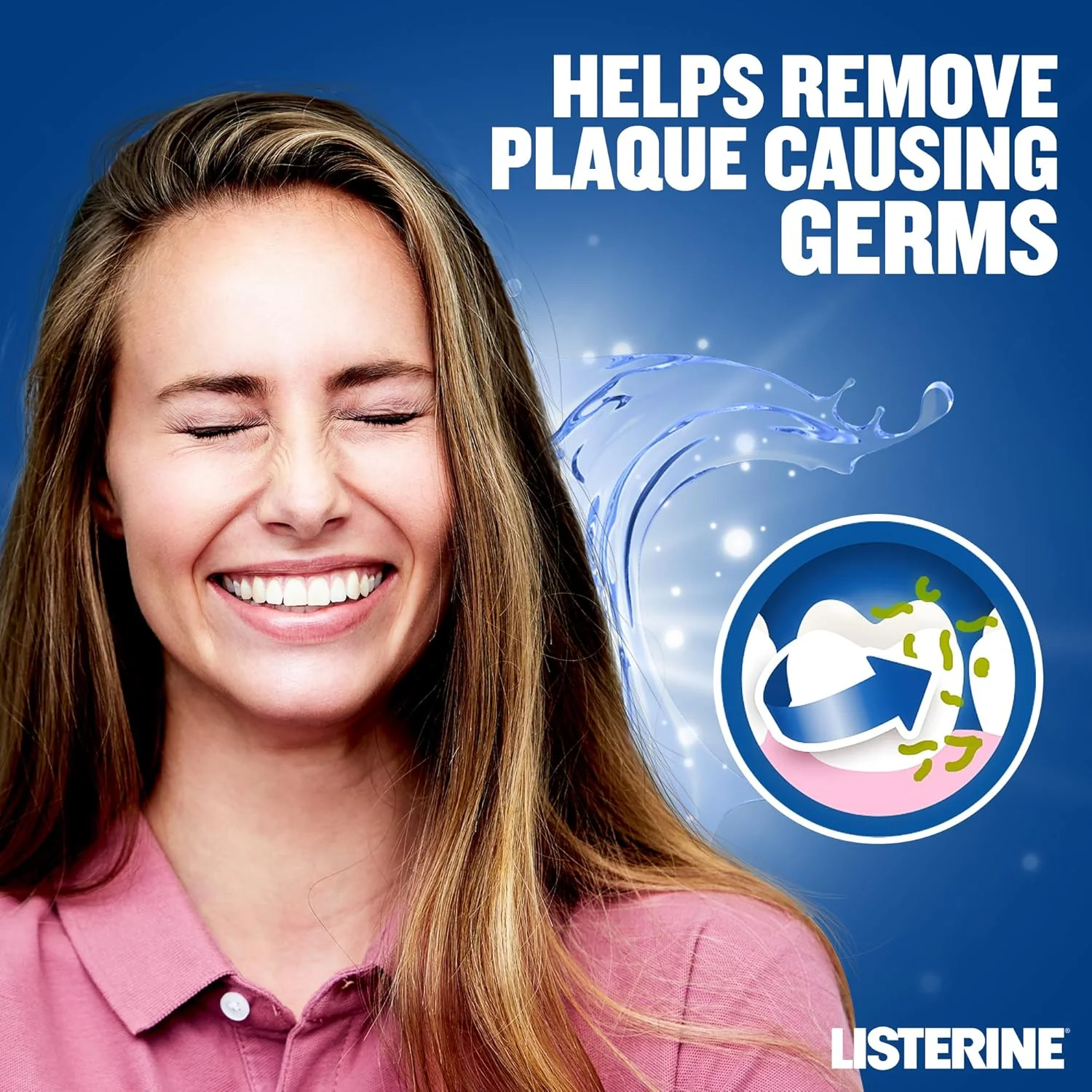 ليسترين توتال كير بالنعناع الأزرق يحارب البكتيريا ويمنح انتعاشاً يدوم