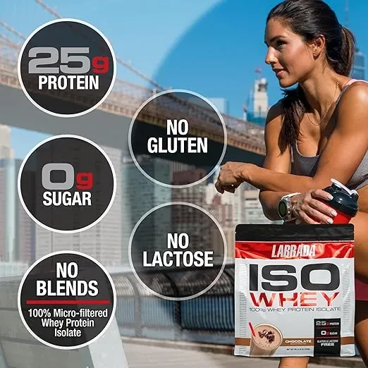 مكمل بروتين ايزوليت 100% شوكولاتة من لابرادا لبناء العضلات