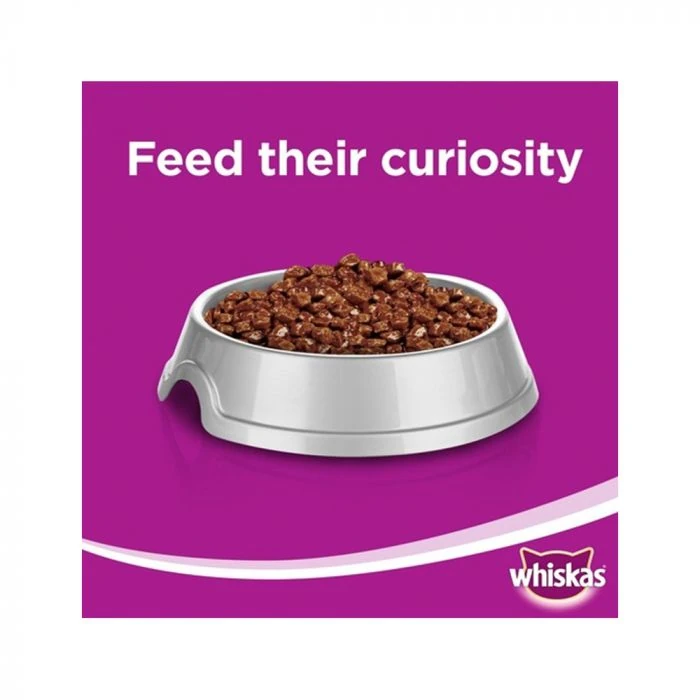 ويسكاس معلب قطط مزيج ديك رومي وضأن وخضار يوفر تغذية متوازنة